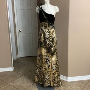 Vintage leopard print gown